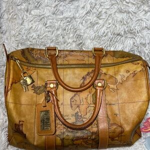 Alviero Martini Yellow Leather Satchel